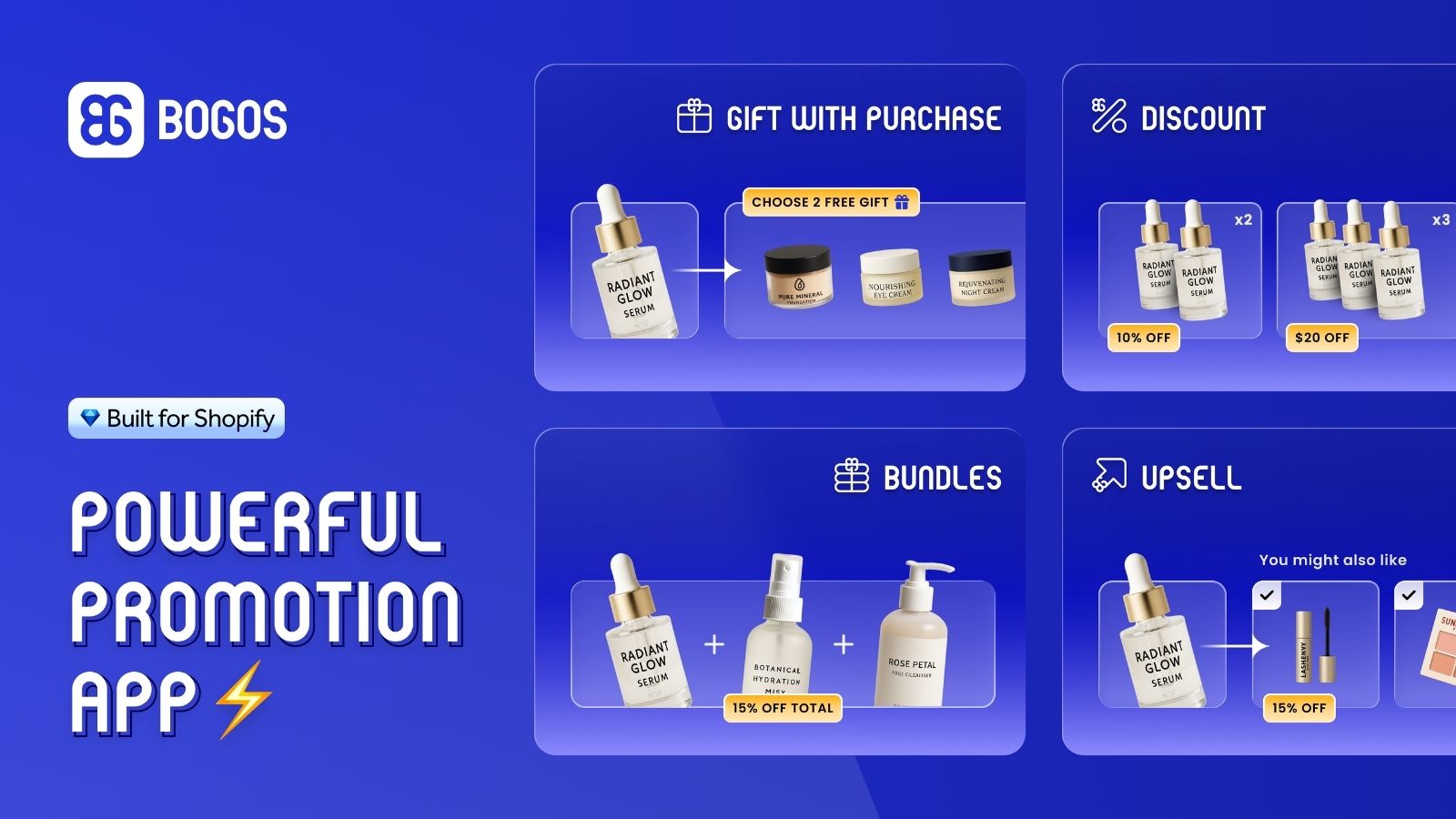 BOGOS Free Gift Bundle & Upsell