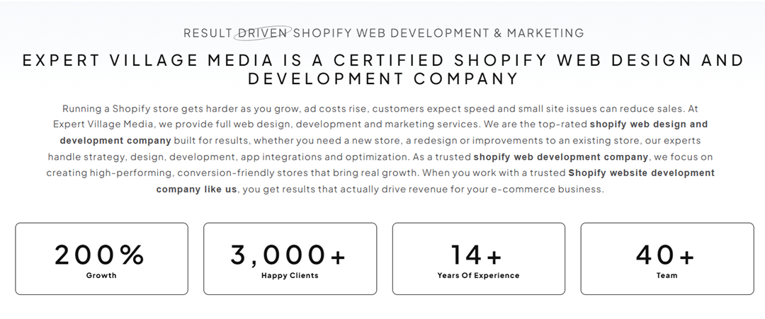 top shopify web development company