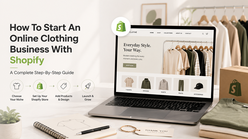How to Start an Online Clothing Business with Shopify: Complete Guide