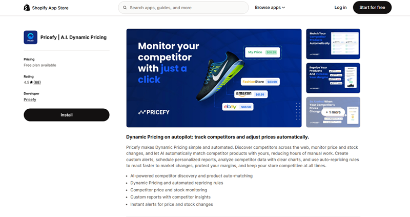 Pricefy Shopify App