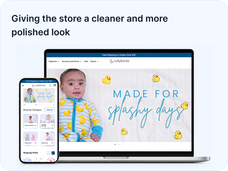 Giving the giving the store a cleaner