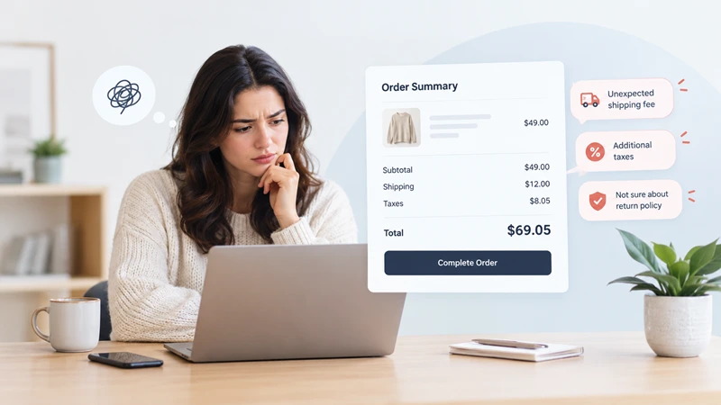 Surprise Costs and Trust Gaps at Checkout in shopify store